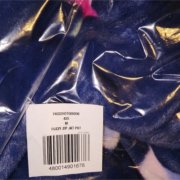 CROWN & IVY NWT WOMENS STAR PRINT FULL ZIP JACKET - Picture 6 of 6